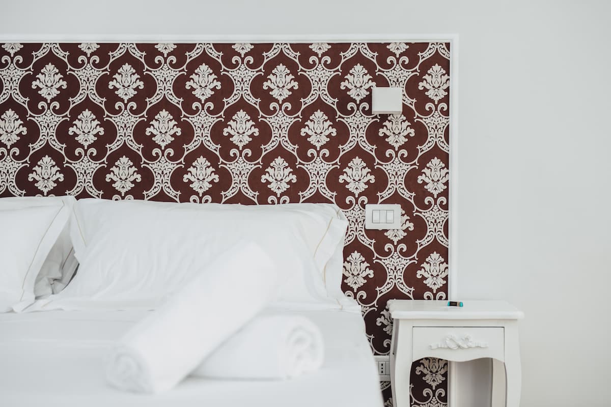 Desk, blackout curtains, free cots/infant beds, free WiFi