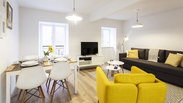 Apartment, 1 Bedroom | Living area | Flat-screen TV
