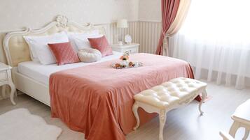 Appartement Deluxe, 1 grand lit, cuisine, vue jardin | Ăquipements de la chambre