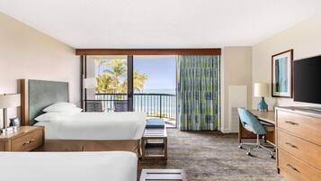 Zimmer, 2 Doppelbetten (Oceanfront View) | 1 Schlafzimmer, Zimmersafe, individuell dekoriert