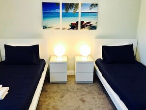 4 bedrooms, individually decorated, individually furnished, desk