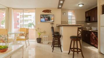 Family Condo, Non Smoking | Living room | TV
