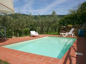 Pool - Stone farmhouse with private swimming pool, hilly, panoramic and quiet position, surrounded by silve (Cortona)