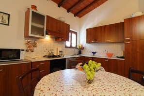 Kühlschrank, Mikrowelle, Ofen, Geschirrspüler