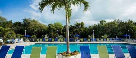 屋外プール、温水プール