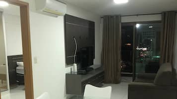 Comfort Apartment, 1 Double Bed, Accessible | Living room | LCD TV