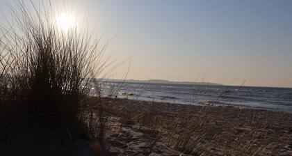 Semi-detached house " Seestern " on the Baltic Sea, fireplace, sauna, free WLAN -SEASIDE-