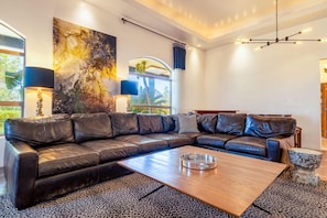 TV, fireplace, table football, ping pong - SWSS Ultimate Compound: Ultimate Guys' Golf Trip: Epic for 24 with Pool, Sport Court, Endless Gam... (Scottsdale)