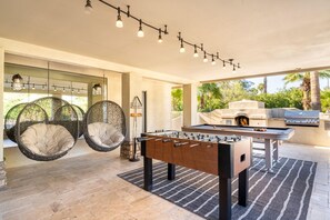 Terrace/patio - SWSS 7BR Group Estate | Pool, Sport Court, Hot Tub, Bunkhouse & Games (Scottsdale)