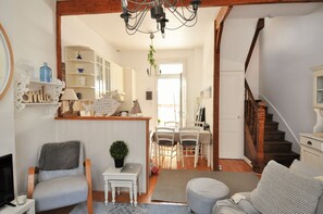 Smart TV, table football, books