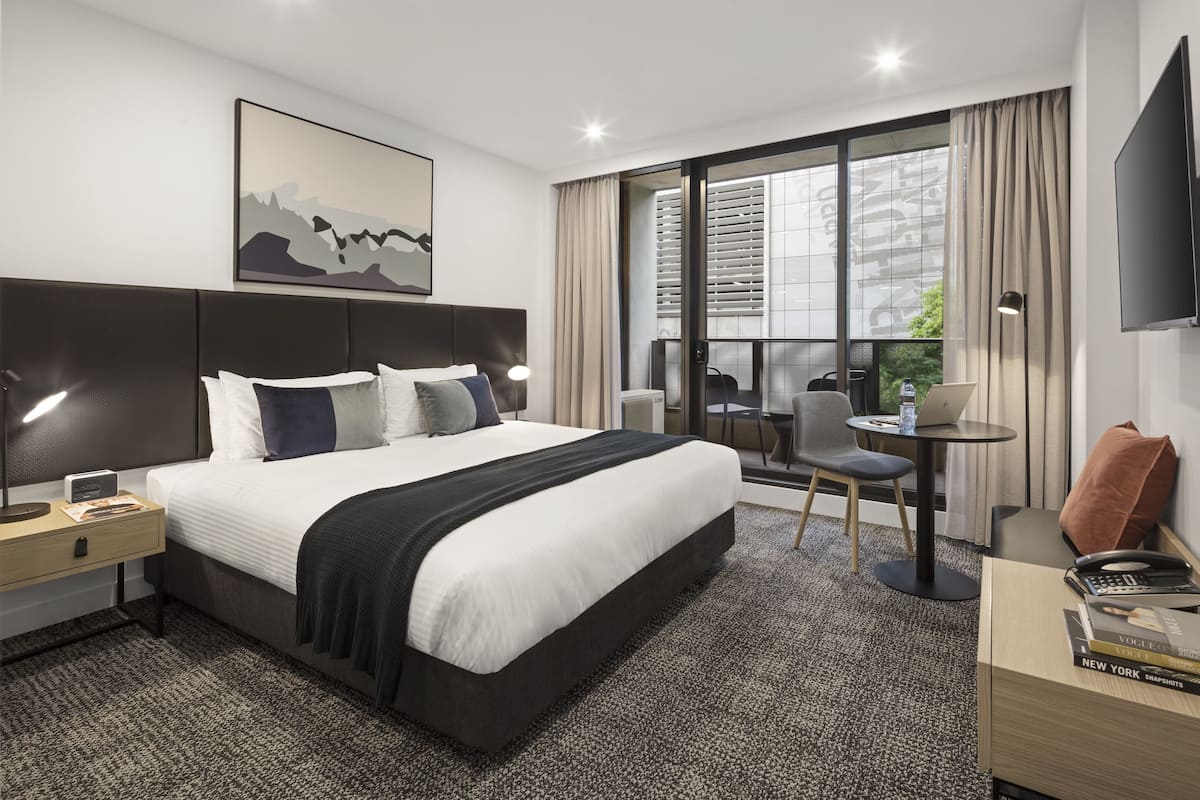 1 habitación y ropa de cama de alta calidad