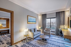 Junior Suite, 1 Bedroom, Smoking | Living area | 43-inch LED TV with satellite channels, TV, pay movies - Four Points by Sheraton Makkah Al Naseem (Makkah)