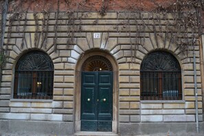 Majoituspaikan sisäänkäynti