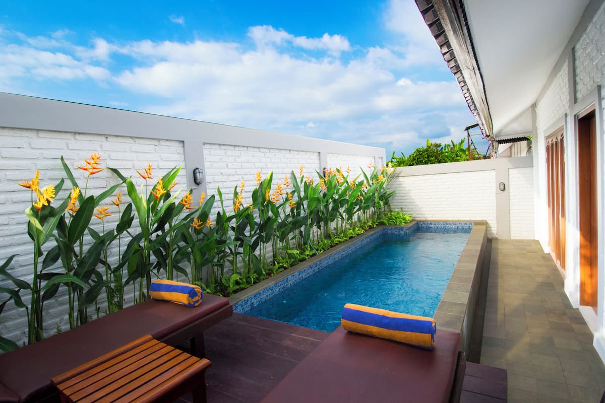 Suite Junior, vue piscine
