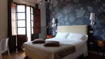 Chambre Double Deluxe, 1 chambre, salle de bains attenante, vue jardin