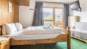 Chambre Double, balcon | Literie de qualité supérieure, couette en duvet d'oie