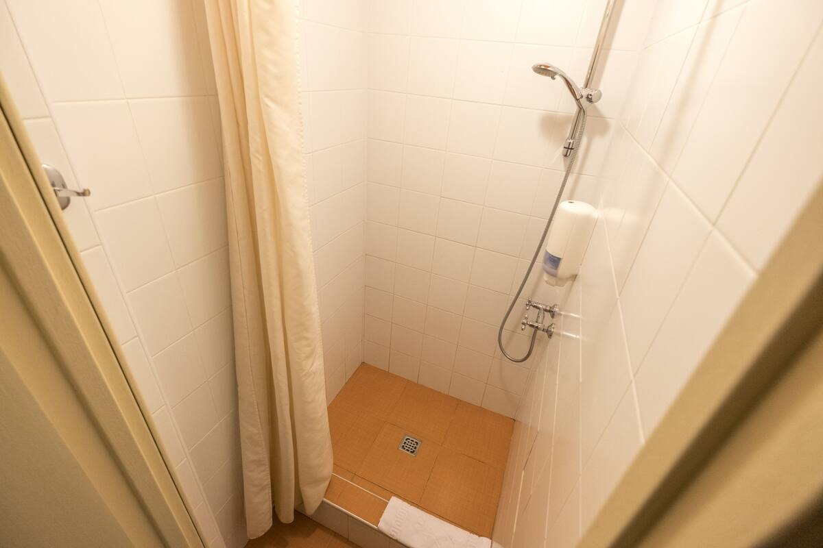 Free toiletries, hair dryer, slippers, towels