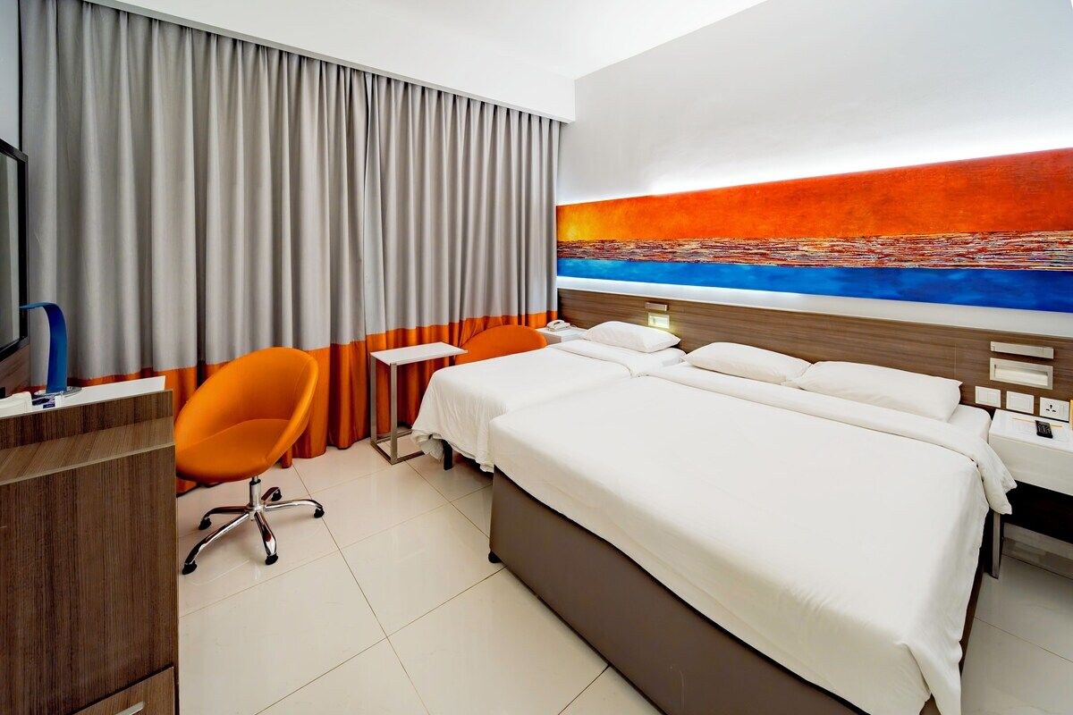 Family Double Room | In-room safe, laptop workspace, blackout drapes