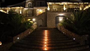 Front of property - evening/night