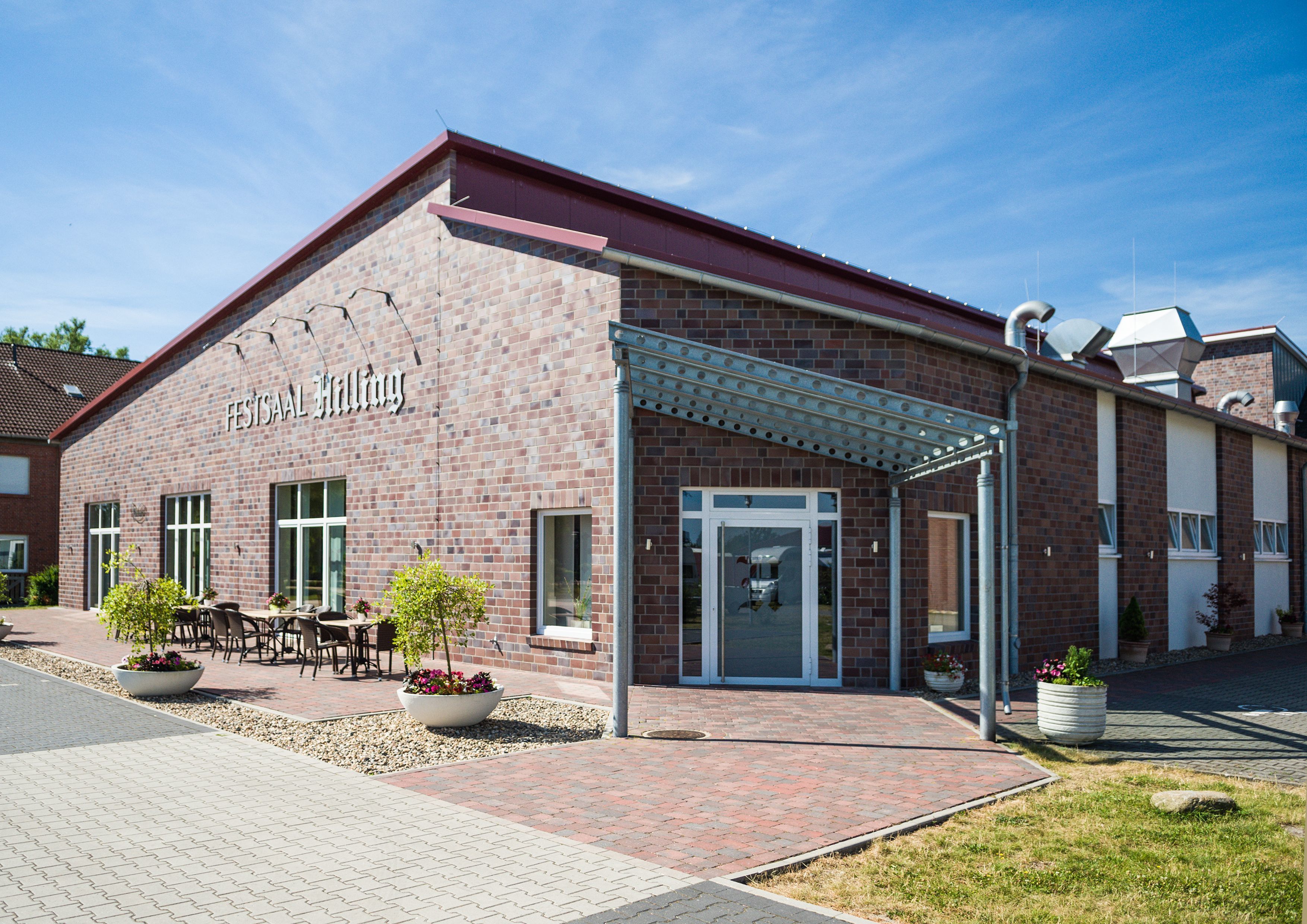 outdoor banquet area