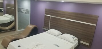 Individually decorated, individually furnished, desk, laptop workspace