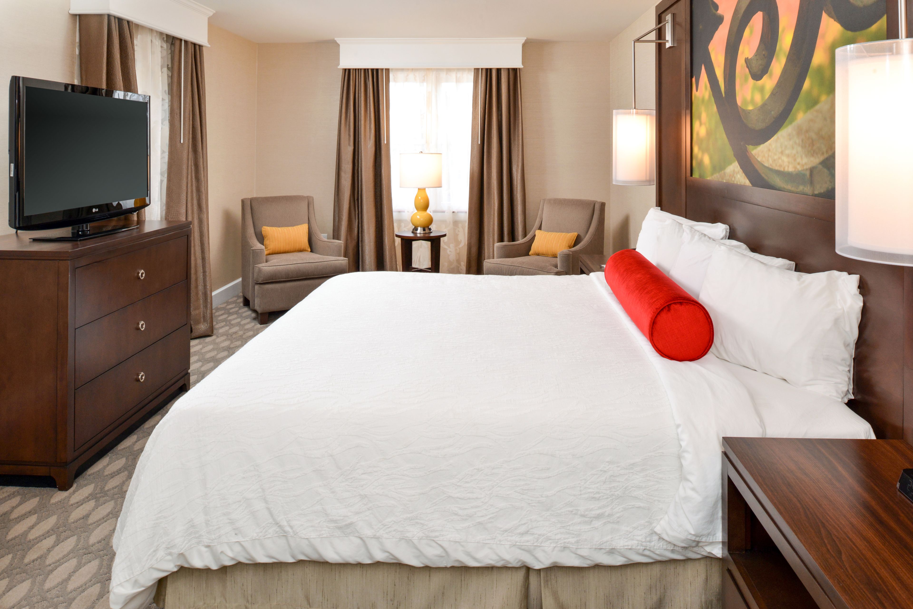 standard room, 1 king bed, refrigerator & microwave | in-room safe, desk, iron/ironing board, rollaway beds