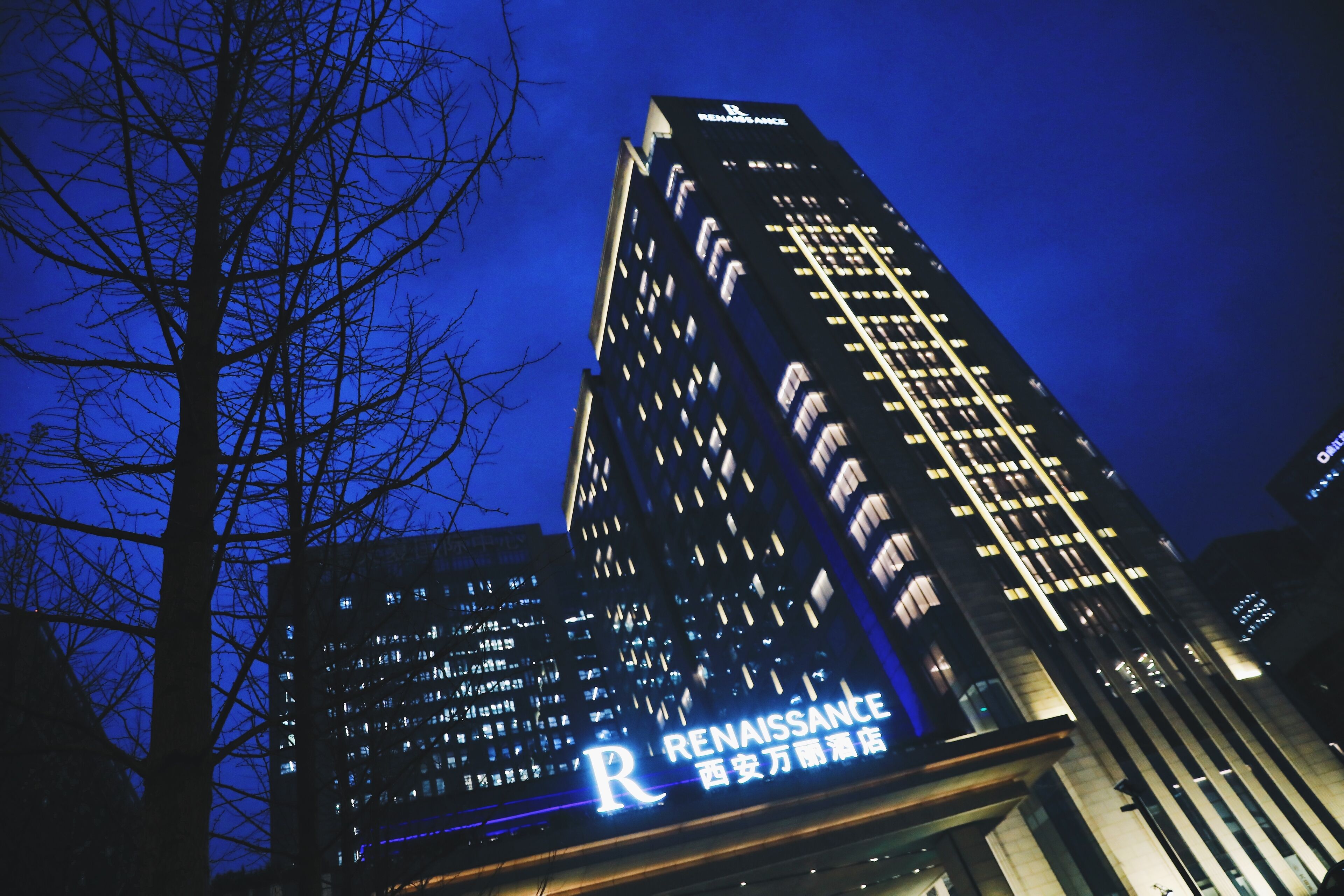 front of property – evening/night