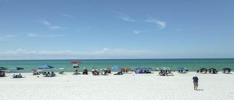 Vlak bij het strand