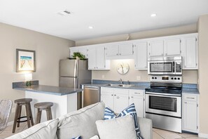 Dishwasher, dining tables - Inlet Dunes 209 - Updated Unit, Gulf Views, Community Pool, Steps to the Sand! (Panama City Beach)