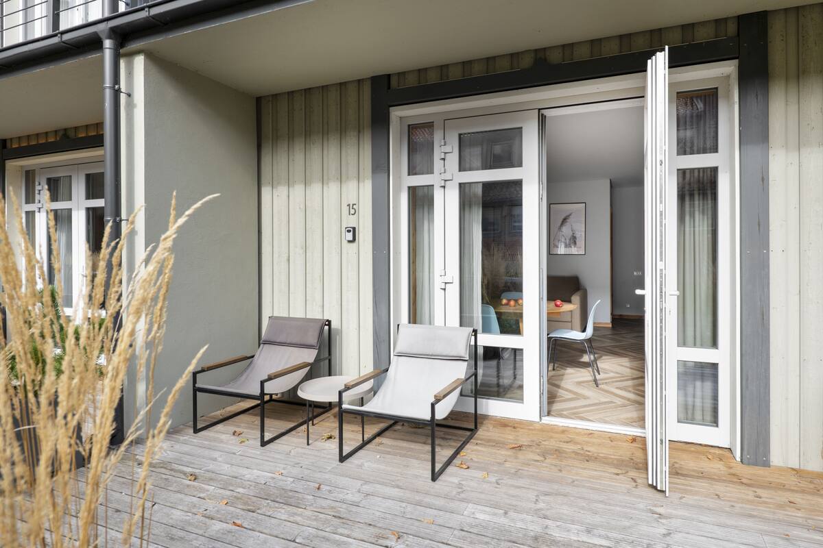 Deluxe Apartment, 1 Bedroom, Accessible | Terrace/patio