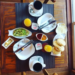 Kontinental frokost er inkludert hver dag