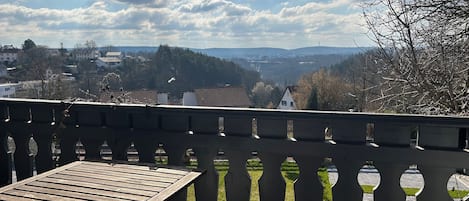 Vue depuis lâhĂ©bergement