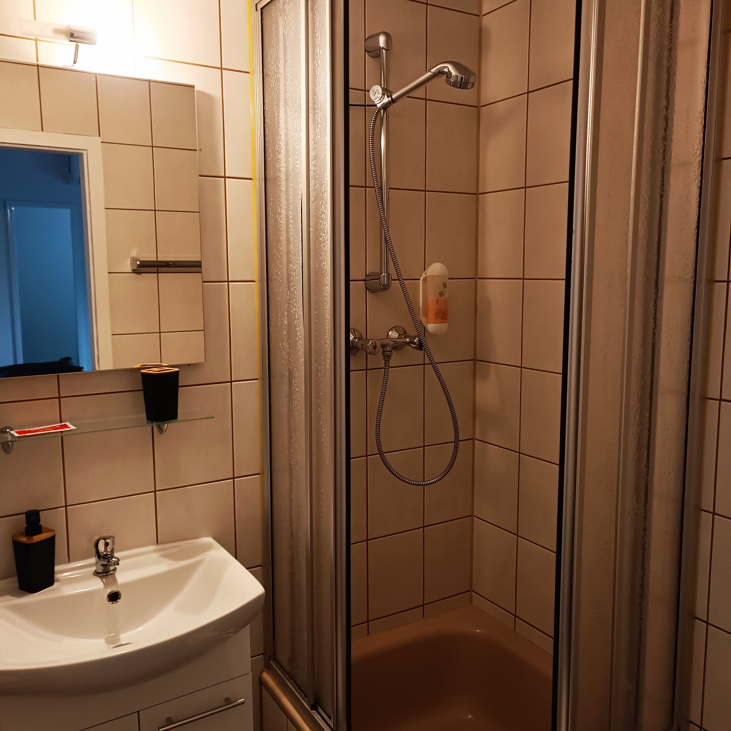 economy single room | bathroom | free toiletries, hair dryer, towels