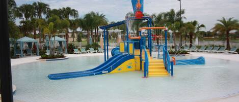 Outdoor pool, open 10 AM to 8 PM, pool umbrellas, sun loungers