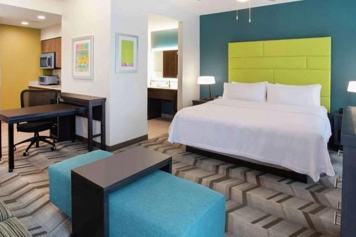In-room safe, blackout curtains, iron/ironing board