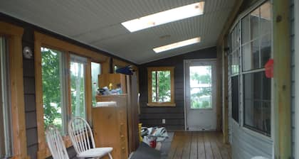 Darling Park Model Trailer downtown Curtis with views of South Manistique Lake