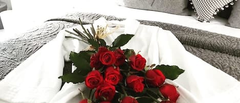 2 bedrooms, desk, iron/ironing board, travel cot