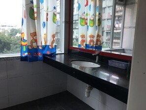 Double Room | Bathroom | Shower, free toiletries, hair dryer, slippers - Home of Macau (Macau)