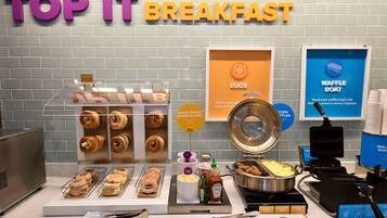 Free daily buffet breakfast