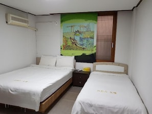 Desk, iron/ironing board, free WiFi, bed sheets