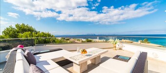 Luxury design villa with fantastic sea and mountain views