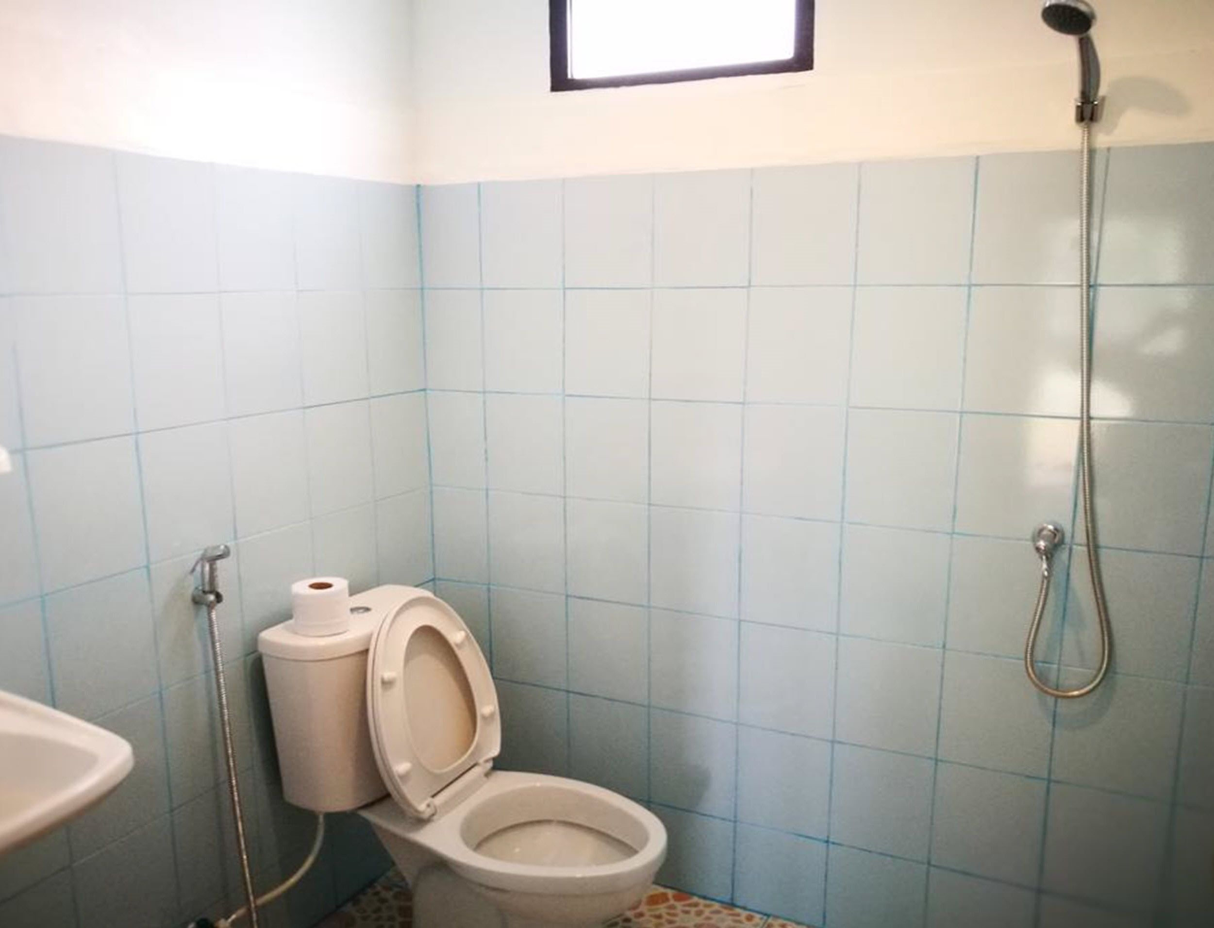 standard double room | bathroom | shower, towels