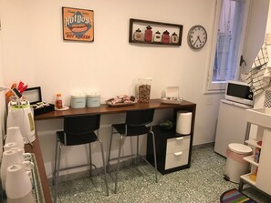 Free daily self-service breakfast 