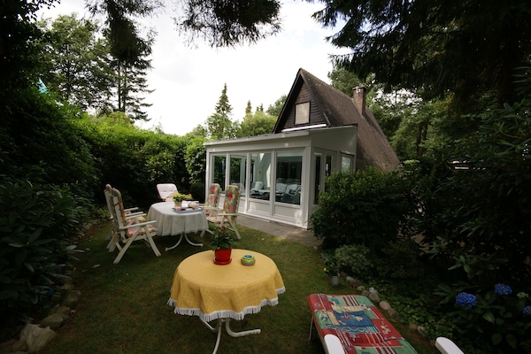 Garten mit Wintergarten
