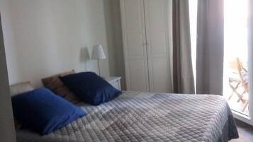 1 bedroom, iron/ironing board, travel crib, free WiFi