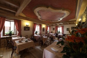 Dinner served  - Albergo Centrale Forni (Forni di Sopra)