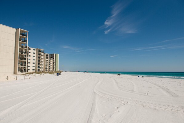 Accommodatie ligt op het strand