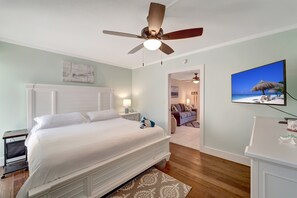 1 bedroom, iron/ironing board, travel crib, free WiFi