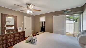 1 bedroom, iron/ironing board, travel crib, free WiFi