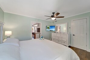 1 bedroom, iron/ironing board, travel crib, free WiFi